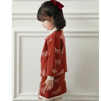 YOYO KIDS 幼悠 儿童针织旗袍两件套