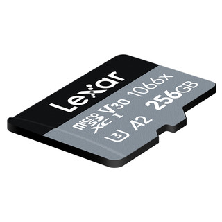 Lexar 雷克沙 1066X  Micro-SD存储卡 256GB（UHS-I、V30、U3、A2）