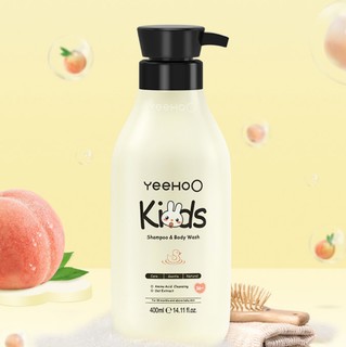 88VIP：YeeHoO 英氏 儿童沐浴露洗发水二合一洗护燕麦精华400ml