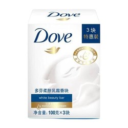 Dove 多芬 保湿清洁香皂肥皂  柔肤乳霜 100g*3块装*1组
