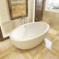 英皇 地中海风豪华实用成人浴池小户型卫生间亚克力单人艺术浴缸