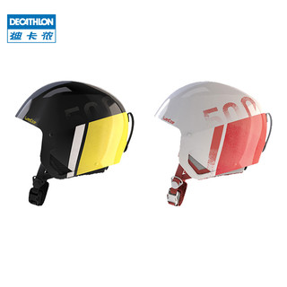 迪卡侬滑雪头盔户外轻盈透气保暖单板双板运动头盔防护雪盔WEDZE1 白色56-59cm
