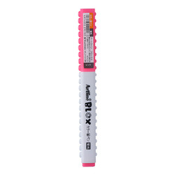 旗牌 日本旗牌（shachihata）BLOX系列可拼接糖果记号考试标记重点水性笔软芯笔荧光笔 0.4-4.0mm 荧光粉 KTX-FF