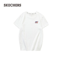 PLUS会员：SKECHERS 斯凯奇 L121W175 女士圆领短袖T恤