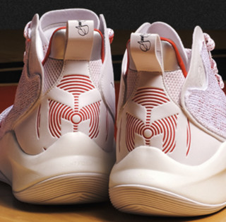 LI-NING 李宁 CJ 1 男子篮球鞋 ABAR019-5 标准白/焰红色 41