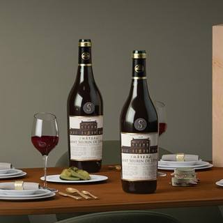 菲特瓦 超级波尔多产区 圣索兰珍藏系列 干红葡萄 14%vol 750ml*2瓶 礼盒装