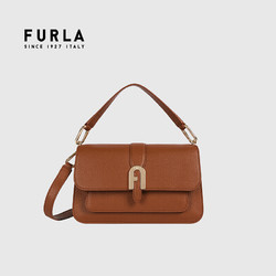 FURLA 芙拉 21FW秋冬 奢侈品 女士棕色单肩斜挎包 送女友