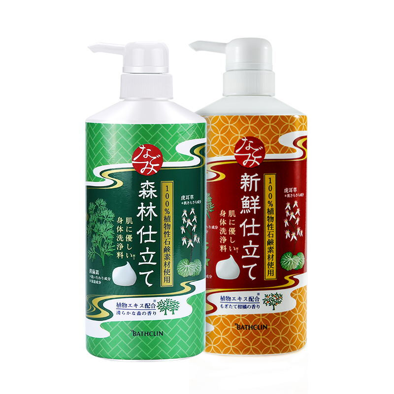 Bathclin 巴斯克林 舒和沐浴露套装 (森林自然香型600ml+新鲜柑橘香型600ml)