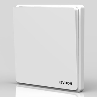 美国立维腾（LEVITON）开关大面板单开单控 开关插座面板 一位单开单联按钮电灯开关 一开单控 单开单控