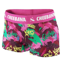 Cheebana 青蕉 男士平角内裤 CF092124heji 躁动款 霓虹涂鸦 L