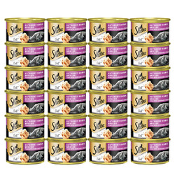 Sheba 希宝 海鲜汤汁系列 成猫零食罐头 吞拿鱼+蟹肉口味 85g*24罐