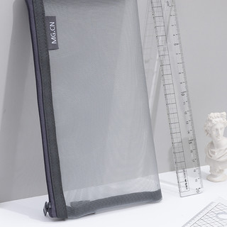 M&G 晨光 APB95494 透明网纱笔袋 考试标准款 灰色