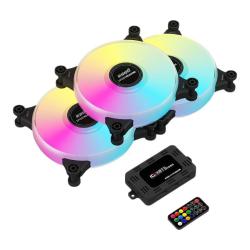 台式机散热器 I For Game 游戏悍将冰晶t3 风扇套装 3个小6pin风扇 集线器 遥控器 多少钱 什么值得买