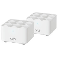 NETGEAR 美国网件 Orbi奥秘系列 RBK12 双频1200M 千兆Mesh分布式路由器 WiFi 5 两个装 白色