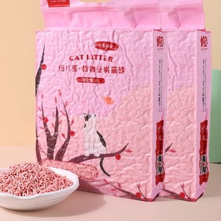 倍儿蜜 植物豆腐猫砂 2.4kg*4袋 水蜜桃