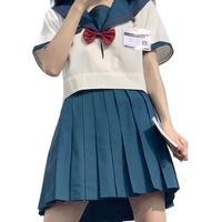 春日制服部 缘结高 JK制服 女士格裙 蓝色 42cm S