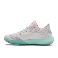 安德玛 Spawn 2 男子篮球鞋 3022626-104 白色/粉色/绿色