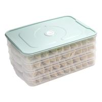 乐尚雅 保鲜盒 加大号 4层1盖 抹茶绿