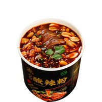 豫道食品 黑金酸辣粉135g*6桶/箱重庆风味红薯米粉米线夜宵方便速食