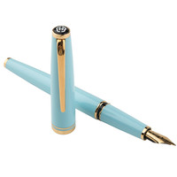 HERO 英雄 铱金钢笔 981 粉蓝金夹 0.5mm 礼盒装