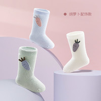 十月结晶 婴儿袜子（三双）