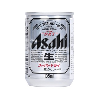 Asahi 朝日啤酒 朝日超爽 生啤酒 135ml*24听