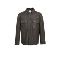 SELECTED 思莱德 男士皮夹克 421110010E57 橄榄绿 XS