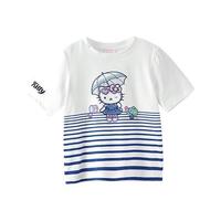 Hello Kitty 凯蒂猫 K161020 女童短袖T恤 宝蓝色 120cm