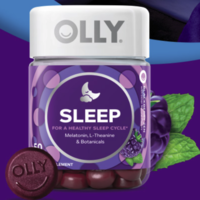 OLLY 褪黑素 睡眠自由罐 黑莓薄荷味 50粒