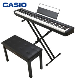 CASIO 卡西欧 电钢琴CDP-S100BK升级款CDP-S110BK 88键重锤数码电子钢琴时尚轻薄便携款 X架