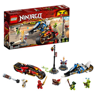 LEGO 乐高 Ninjago幻影忍者系列 70667 凯的刀锋摩托与赞的雪地摩托