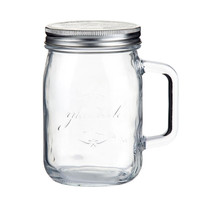 Glasslock 三光云彩 IP626 带手柄玻璃杯 银色 750ml