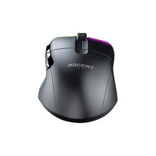 ROCCAT 冰豹 KONE PRO AIR 职业版 2.4G蓝牙 多模无线鼠标 19000DPI RGB 曜石黑