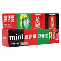 Coca-Cola 可口可乐 零度 Zero 碳酸饮料 可乐+雪碧 迷你罐 200ml*24罐