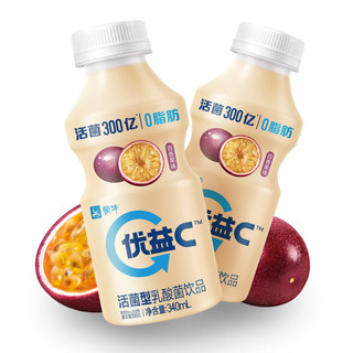 MENGNIU 蒙牛 优益C0脂活性益生菌乳酸菌饮料百香果味330ml*4 冷藏饮料饮品