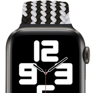 Damon Light Apple Watch 42/44mm表盘 表带 黑白编织