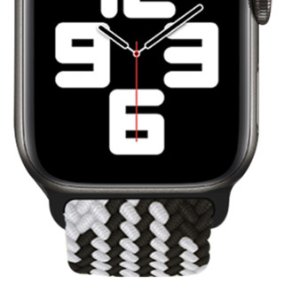 Damon Light Apple Watch 42/44mm表盘 表带 黑白编织