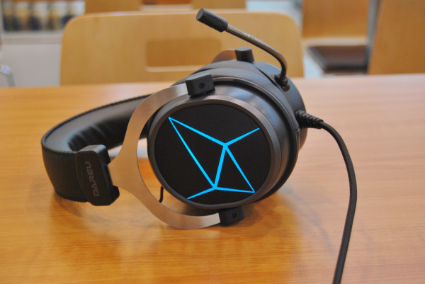 dareu达尔优eh722电竞版游戏耳机冰蓝色35mmusb头戴式