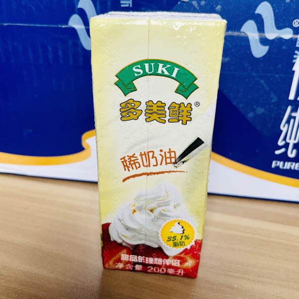 suki多美鲜淡奶油200ml