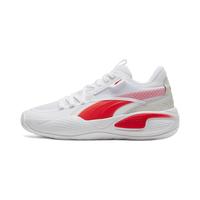 PUMA 彪马 Court Rider Team 中性篮球鞋 195660-01 白/鲜红色 37.5