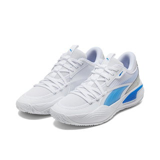 PUMA 彪马 Court Rider Team 中性篮球鞋 195660-02 白/蓝色 42