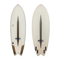 Lost Surfboards ROUND NOSE FISH RETRO C4 传统冲浪板 鱼板 米白/棕 5尺1