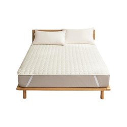 京东京造 抗菌床垫保护垫 床褥床垫 150×200cm白色