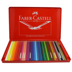 FABER-CASTELL 辉柏嘉 115937 彩色铅笔画笔套装 36 红铁盒装