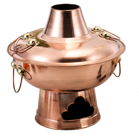 LongShunTongYi 隆顺铜艺 紫铜火锅(32cm、铜)