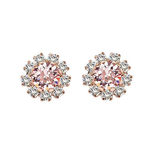 Martine Wester 瑪汀薇思 LTD-254LR 时尚耳钉 浅玫红