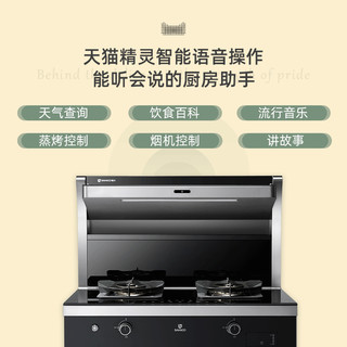 板川M20DZK-A集成灶家用一体灶天猫精灵语音智控独立蒸箱烤箱侧吸