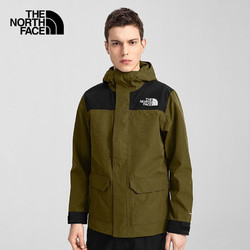 THE NORTH FACE 北面 TheNorthFace北面防风夹克2021款情侣户外防风透气硬壳外套 4U8P/37U 绿色 M