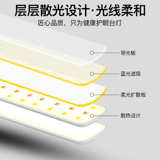 led台灯护眼书桌学习专用充电插电两用式小学生床头卧室宿舍usb灯 触控插电款【无电池】调光调色+赠电源线 触摸开关