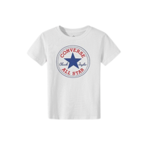 CONVERSE 匡威 CV2022015GS 男童短袖T恤 圆标经典款 纯白色 110-116cm(6)